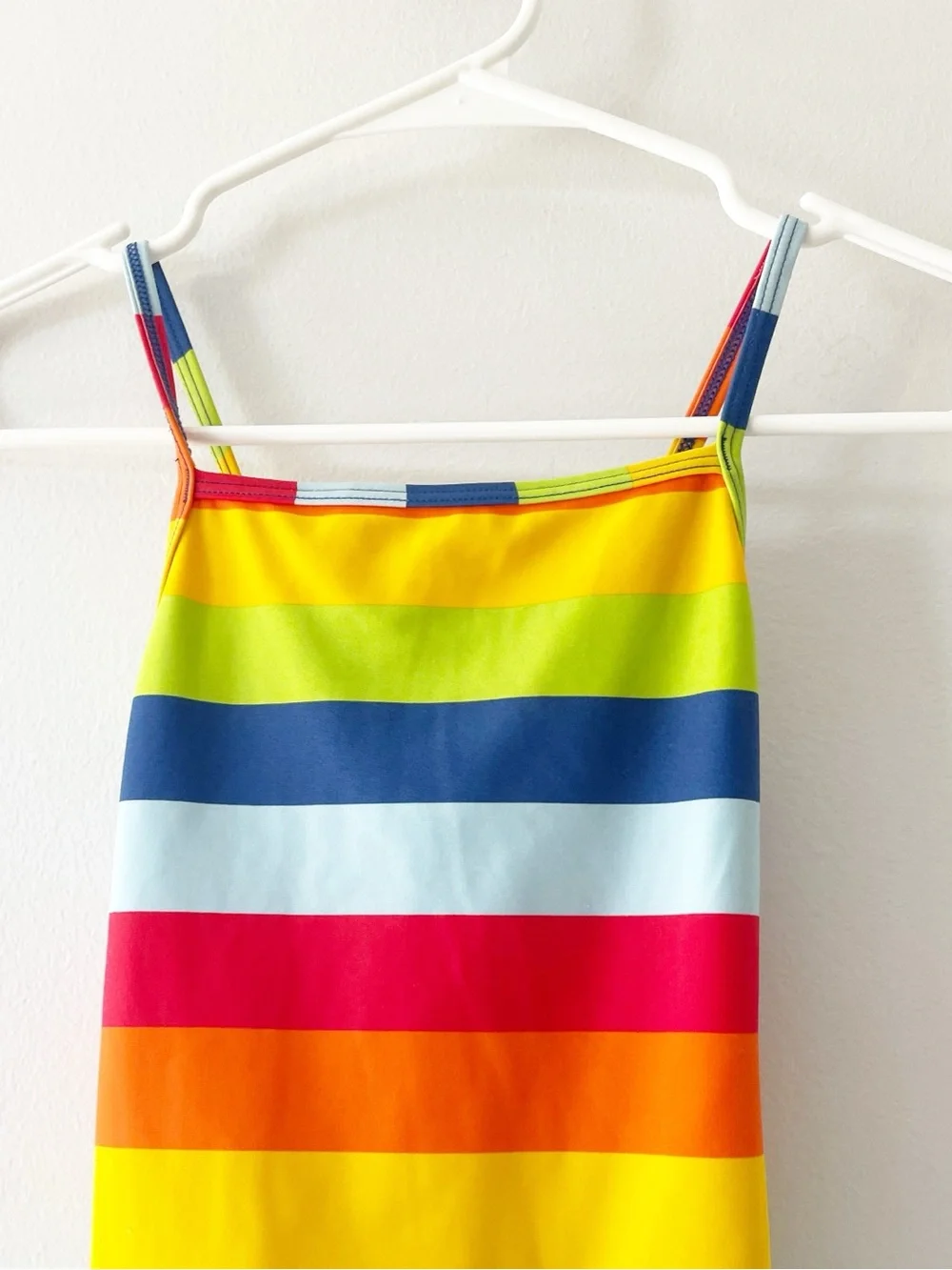 Hanna Andersson Rainbow Stripe One Piece Swimsuit | 130/8